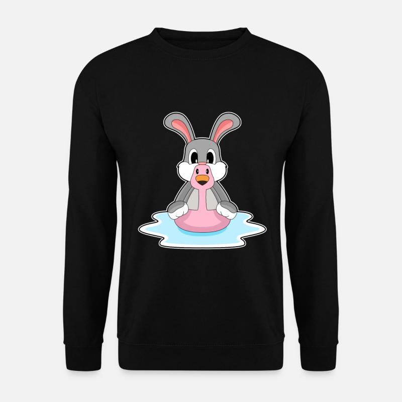 Lapin Flamant - Sweat-shirt Unisexe - noir