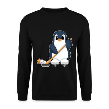 Penguin Hockey Stick de hockey sur glace - Sweat-shirt Unisexe - noir - Devant - Alina (178cm) & Michal (187cm)
