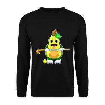 Avocado Gazon Hockey Stick - Sweat-shirt Unisexe - noir - Devant - Alina (178cm) & Michal (187cm)