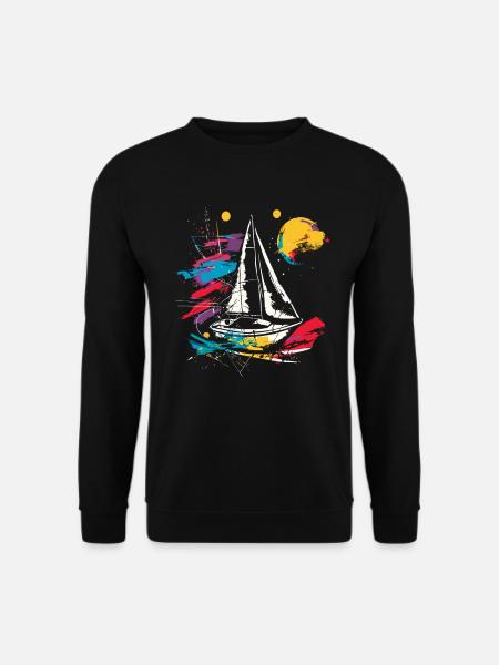 Graphic Sailing - Unisex Sweatshirt - black