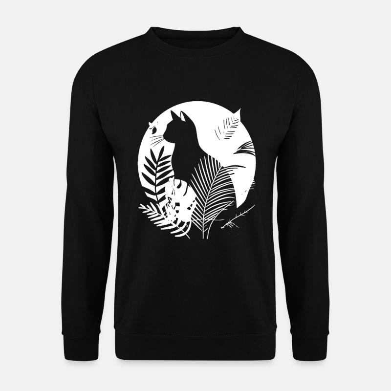 Illustration de chats - Sweat-shirt Unisexe - noir