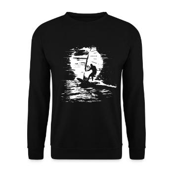 Windsurfers - Unisex Sweatshirt - black - Front - Alina (178cm) & Michal (187cm)