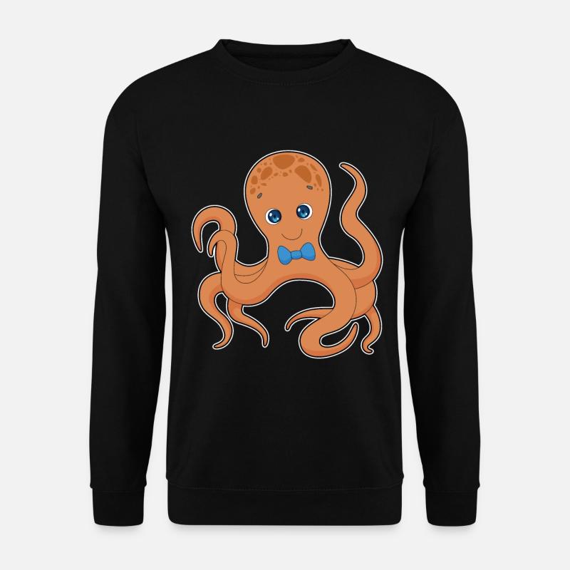 Octopus Gentleman Noeud papillon - Sweat-shirt Unisexe - noir