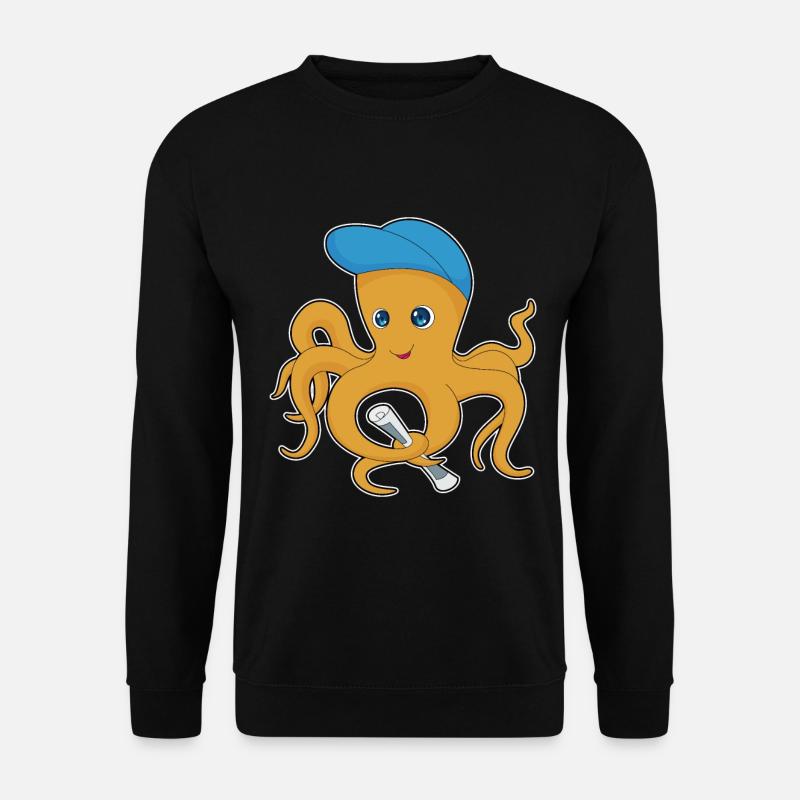 Octopus Newspaper - Unisex Sweatshirt - black