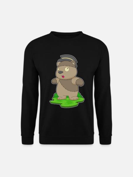 Bear Halloween Zombie - Unisex Sweatshirt - black
