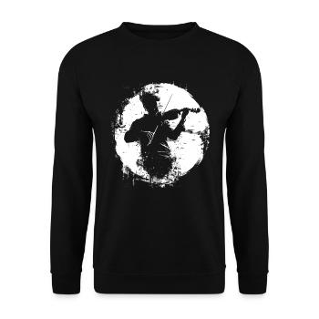 Graphique Violoniste - Sweat-shirt Unisexe - noir - Devant - Alina (178cm) & Michal (187cm)
