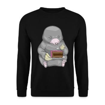 Gâteau Mole - Sweat-shirt Unisexe - noir - Devant - Alina (178cm) & Michal (187cm)