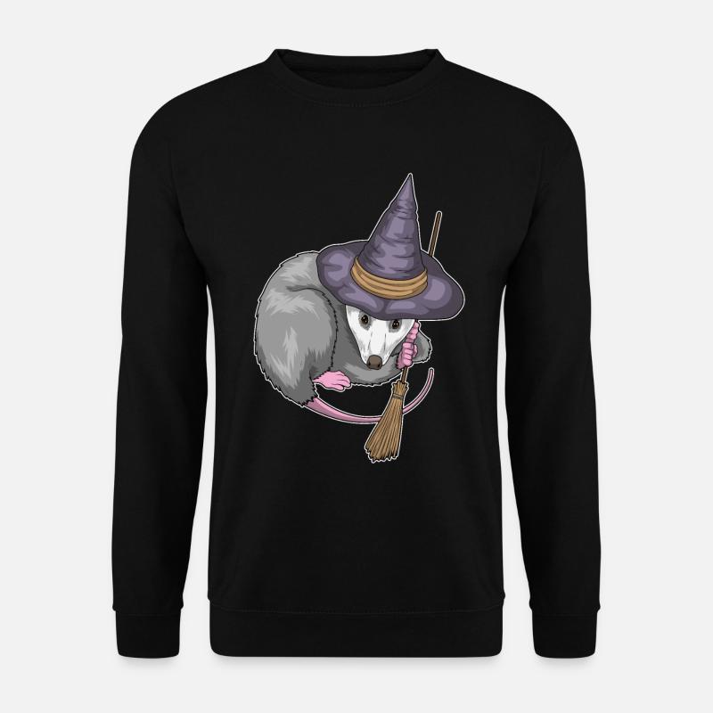 Possums Halloween Witch - Unisex Sweatshirt - black
