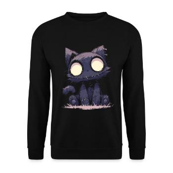 Poupée Chat Chat Chat Poupée Gothique Cadeau Kawaii - Sweat-shirt Unisexe - noir - Devant - Alina (178cm) & Michal (187cm)