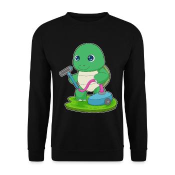 Schildkröte Reinigungskraft Staubsauger - Unisex Pullover - Schwarz - Vorne - Alina (178cm) & Michal (187cm)