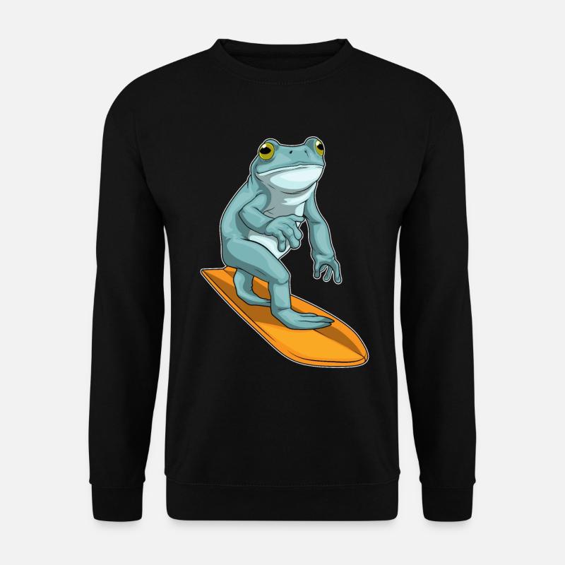 Planche de surf Frog Surfer - Sweat-shirt Unisexe - noir