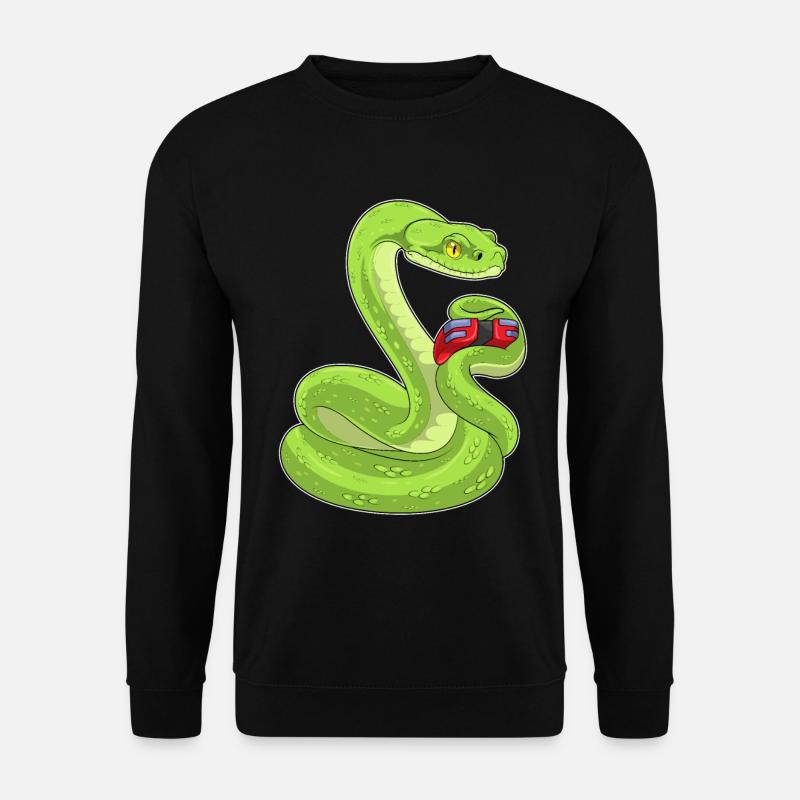 Snake Gamer Controller - Unisex Sweatshirt - black