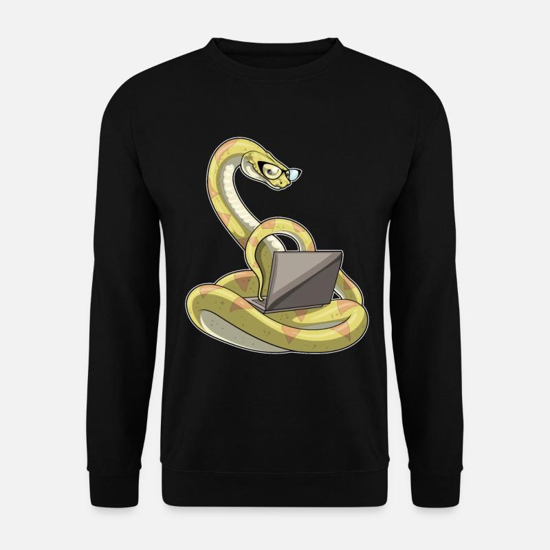 Snake Laptop - Unisex Sweatshirt - black