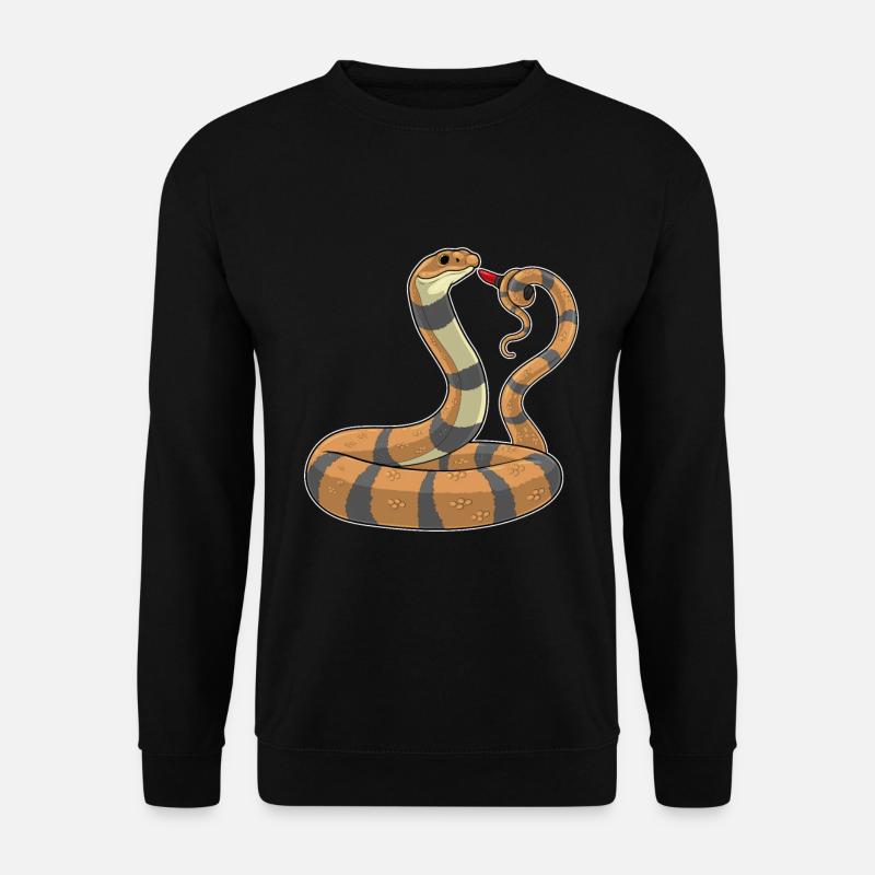 Rouge à lèvres serpent - Sweat-shirt Unisexe - noir