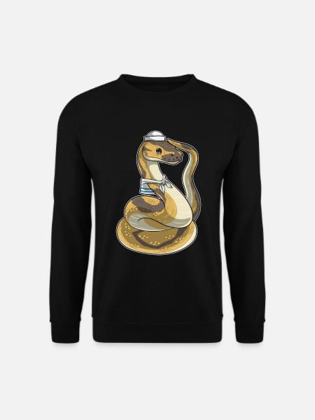 Snake Sailor Sailor's Hat - Unisex Sweatshirt - black