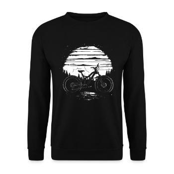 Vététistes - Sweat-shirt Unisexe - noir - Devant - Alina (178cm) & Michal (187cm)