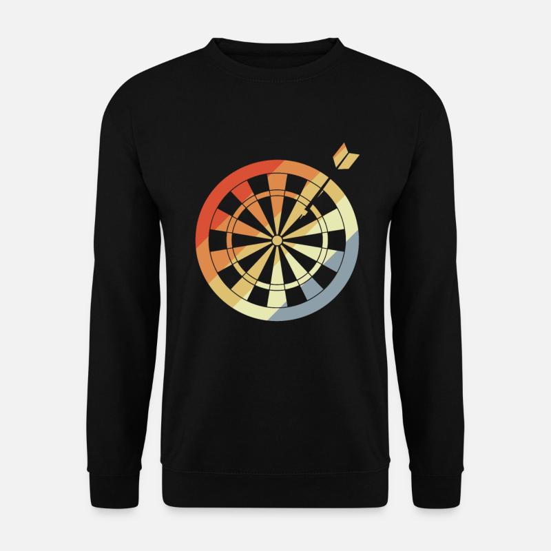 Dartscheibe Skizze Vintage - Unisex Pullover - Schwarz