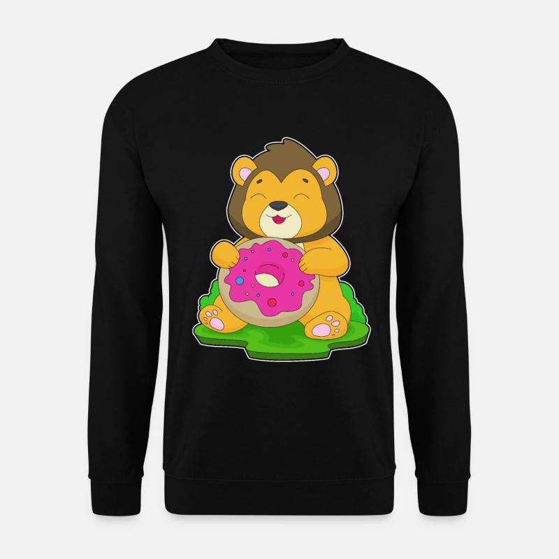 Beignet Lion - Sweat-shirt Unisexe - noir