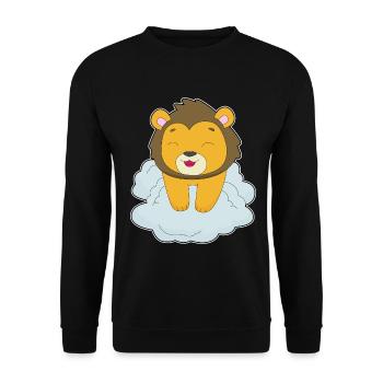 Nuages de lions - Sweat-shirt Unisexe - noir - Devant - Alina (178cm) & Michal (187cm)