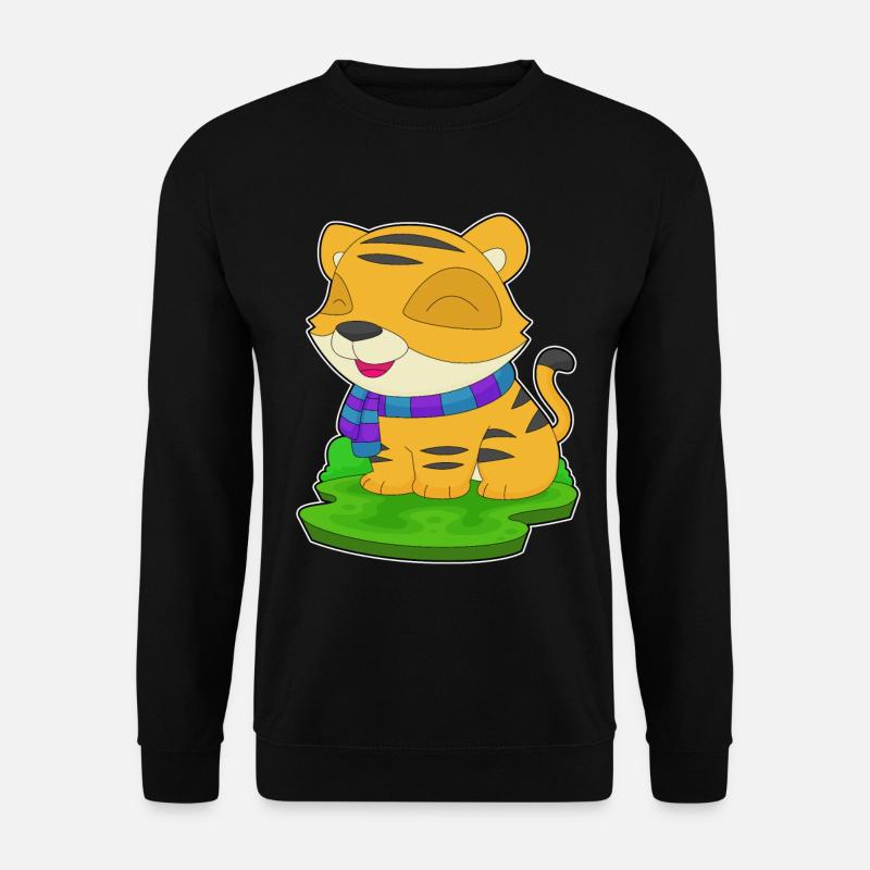 Écharpe Tigre - Sweat-shirt Unisexe - noir