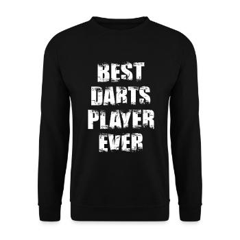 Best darts player of all time - Unisex Sweatshirt - black - Front - Alina (178cm) & Michal (187cm)