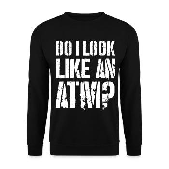 est-ce que je ressemble à un distributeur automatique de billets - Sweat-shirt Unisexe - noir - Devant - Alina (178cm) & Michal (187cm)