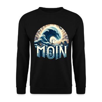Bonjour Allemagne du Nord - Sweat-shirt Unisexe - noir - Devant - Alina (178cm) & Michal (187cm)