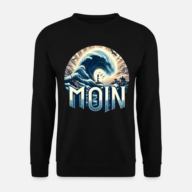 Moin Norddeutschland - Unisex Pullover - Schwarz