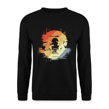 Karate Graphics - Unisex Sweatshirt - black - Front - Alina (178cm) & Michal (187cm)