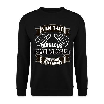 psychologue drôle de dicton cadeau - Sweat-shirt Unisexe - noir - Devant - Alina (178cm) & Michal (187cm)