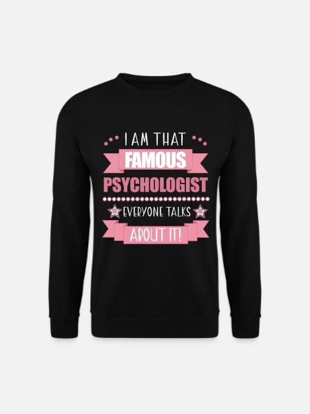 Psychologin Beruf Damen Geschenk - Unisex Pullover - Schwarz