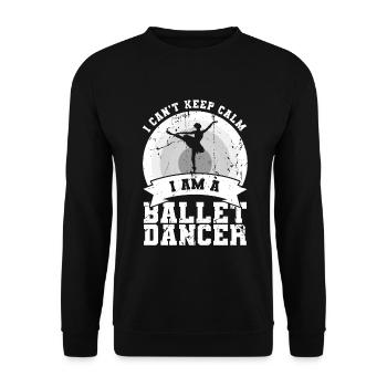 I'm a ballet dancer - Unisex Sweatshirt - black - Front - Alina (178cm) & Michal (187cm)