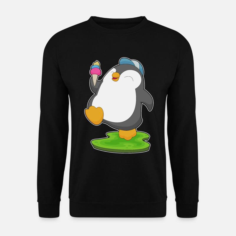 Pinguin Waffeleis - Unisex Pullover - Schwarz