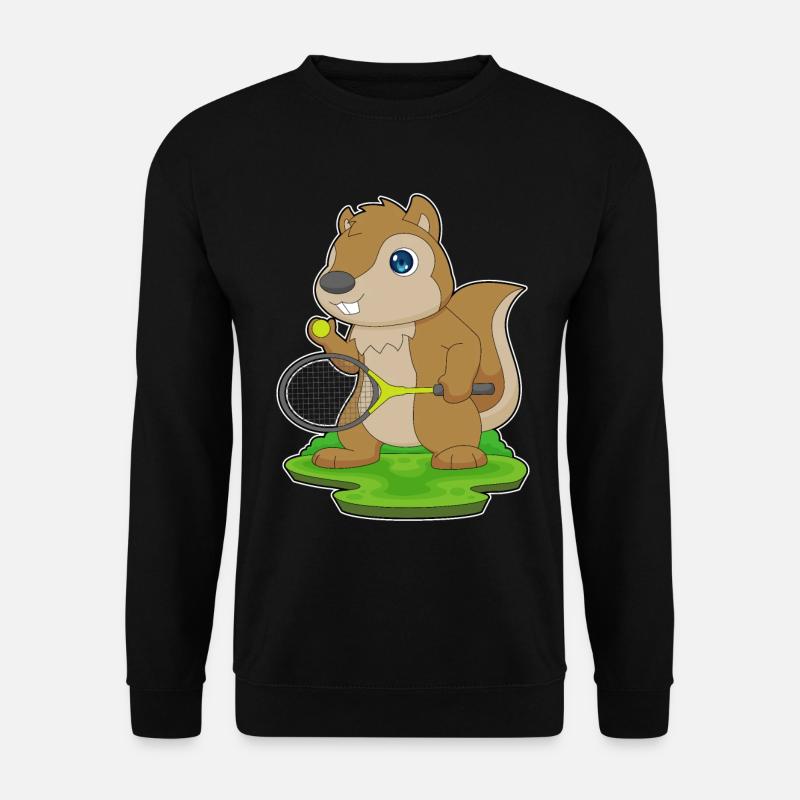 Squirrel Tennis Rackets - Unisex Sweatshirt - black