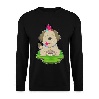 Gâteau d’anniversaire pour chien - Sweat-shirt Unisexe - noir - Devant - Alina (178cm) & Michal (187cm)