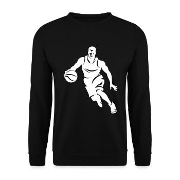 Basketballer - Unisex Sweatshirt - black - Front - Alina (178cm) & Michal (187cm)