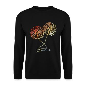Pom-pom girl pompons croquis - Sweat-shirt Unisexe - noir - Devant - Alina (178cm) & Michal (187cm)