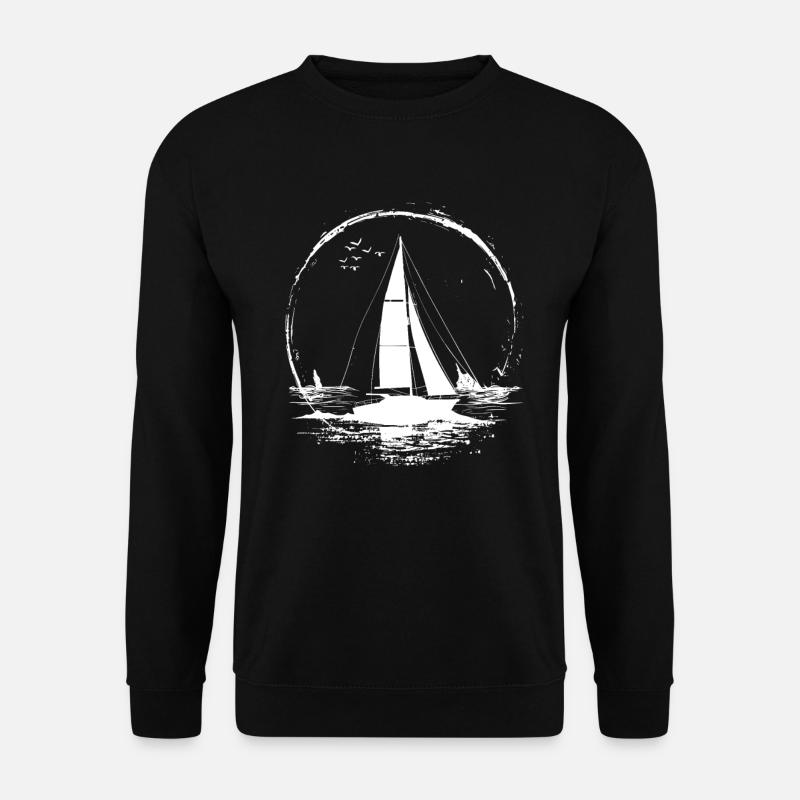 Sailing Drawing - Unisex Sweatshirt - black