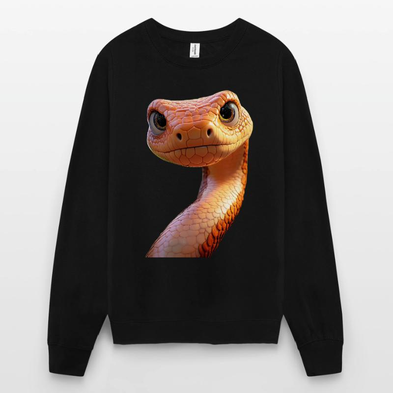 Serpent Python Cobra Mamba Serpent à sonnettes Serpent Sweat-shirt Unisexe