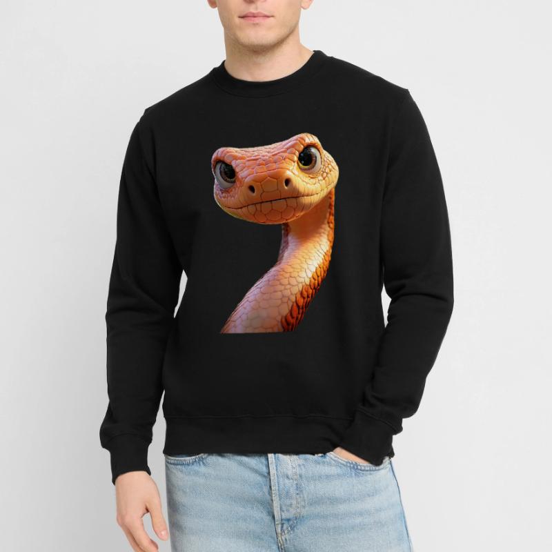 Serpent Python Cobra Mamba Serpent à sonnettes Serpent Sweat-shirt Unisexe
