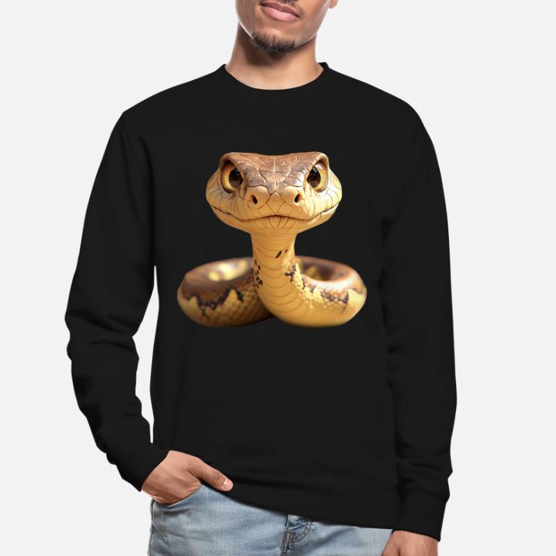 Schlange Python Kobra Mamba Klapperschlange Snake Unisex Pullover