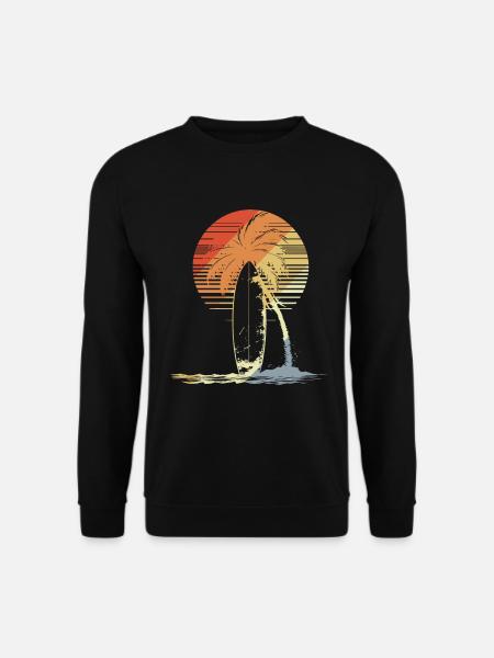 Surfbrett Vintage - Unisex Pullover - Schwarz