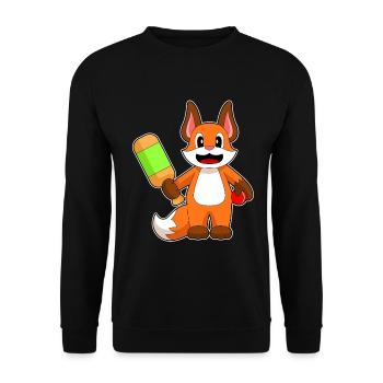 Batte de cricket Fox Cricket - Sweat-shirt Unisexe - noir - Devant - Alina (178cm) & Michal (187cm)