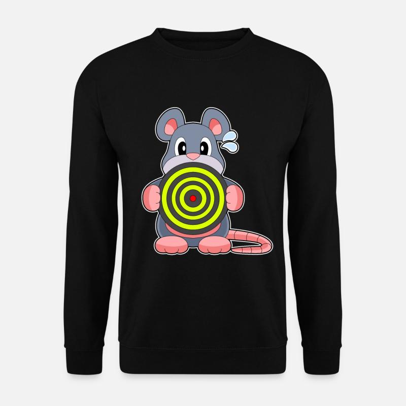 Maus Dart Dartpfeil - Unisex Pullover - Schwarz