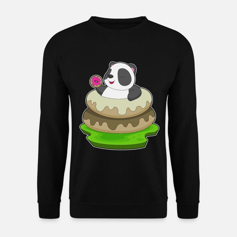 Panda Donuts - Unisex Pullover - Schwarz