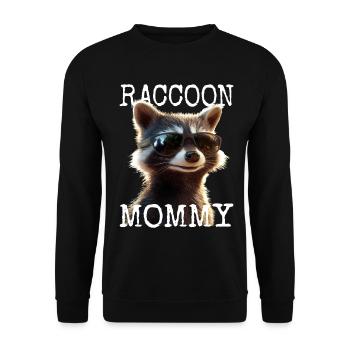 Maman raton laveur Raton laveur Fête des mères Maman raton laveur - Sweat-shirt Unisexe - noir - Devant - Alina (178cm) & Michal (187cm)