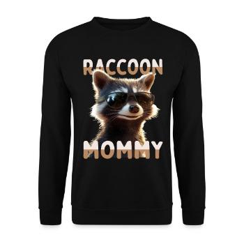 Maman raton laveur Raton laveur Fête des mères Maman raton laveur - Sweat-shirt Unisexe - noir - Devant - Alina (178cm) & Michal (187cm)