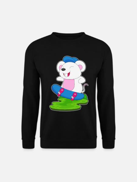 Mouse Skater Skateboard - Sweat-shirt Unisexe - noir