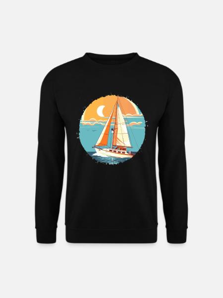 Sailing Comic Look - Unisex Sweatshirt - black