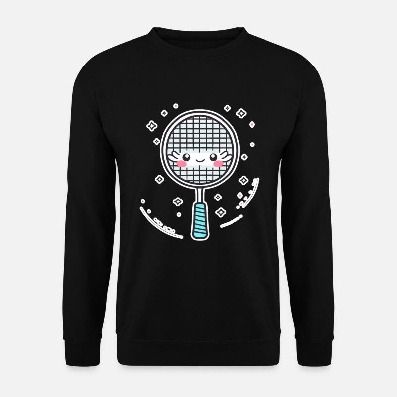 Badminton Racket Comic Look - Unisex Sweatshirt - black